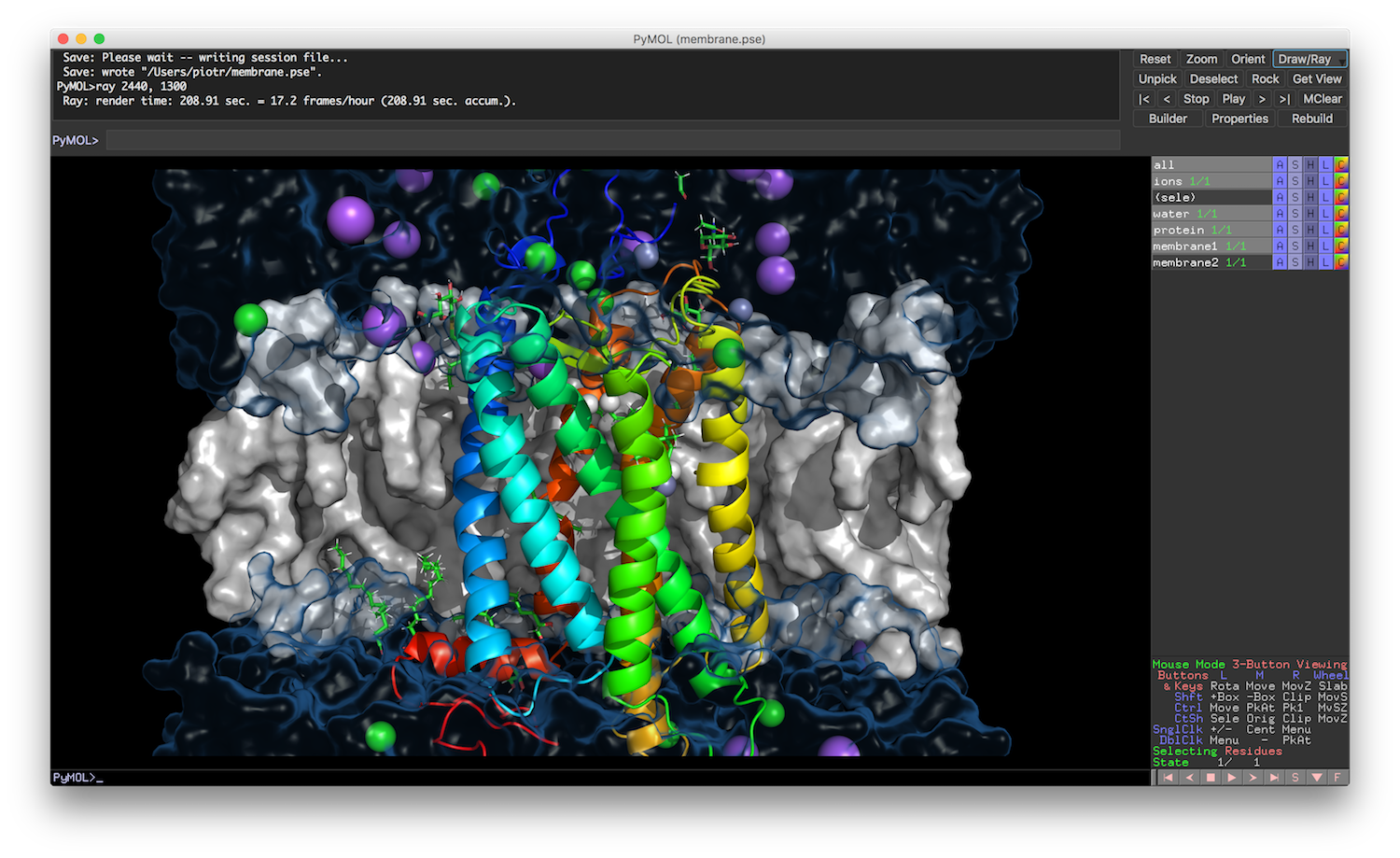 pymol tutorial surrounding